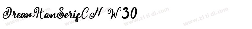 DreamHanSerifCN W30字体转换